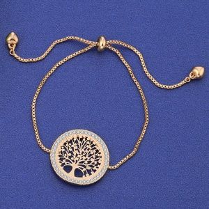 Jewelry - NWT Rose Gold Round Family Tree Of Life Bracelet Jewelry - NWT Rose Gold Round Family Tree Of Life Bracelet
